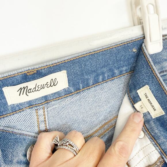Madewell The Mom Jean High Rise High Waisted Straight Leg Women's 26 - Picture 11 of 12